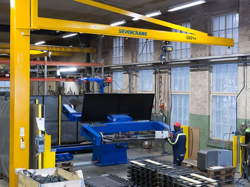 jib crane used in Production line