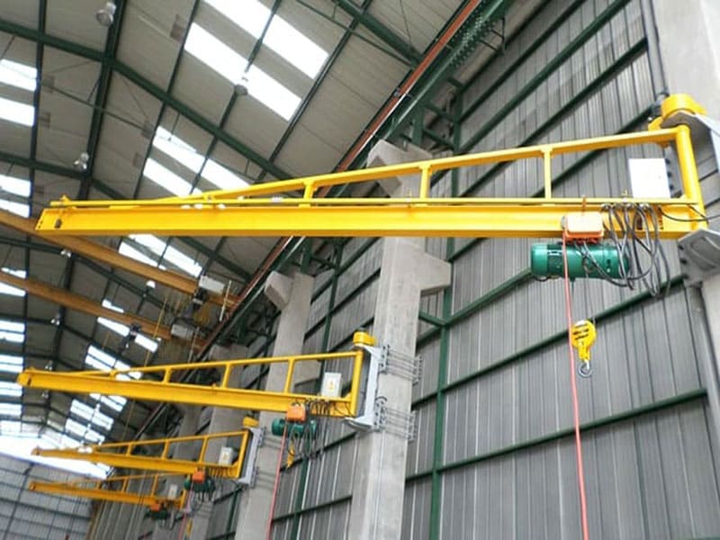 jib crane with wire rope hoist