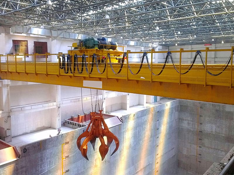 mechanical grab bridge crane