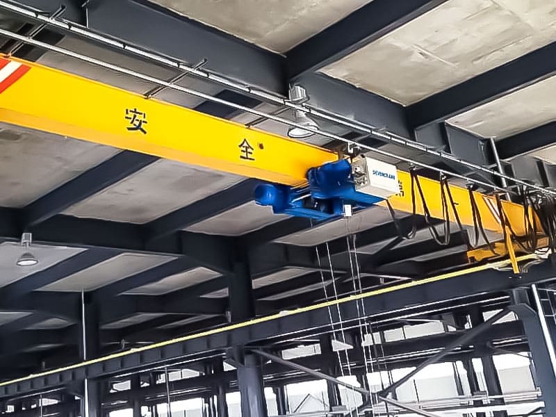 single-girder-crane-with-wire rope hoist